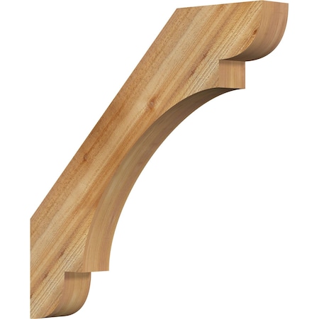 Ekena Millwork 4"W x 32"D x 32"H Olympic Rough Sawn Knee Brace, Western Red Cedar BRC04X32X32OLY00RWR